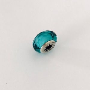 BEAUTIFUL turquoise glass Pandora Charm